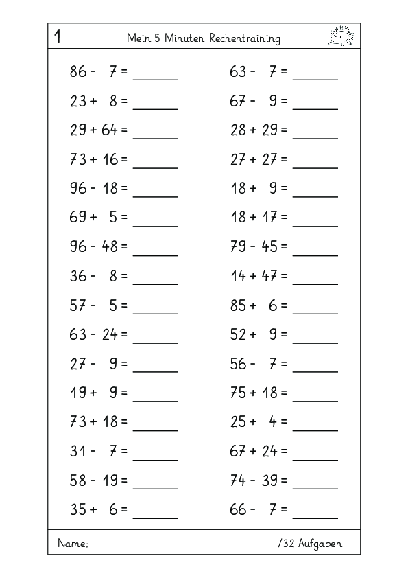 Kopfrechnen 32 Aufgaben plus und minus.pdf